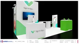 10x20 Peninsula booth design by Exhibit-Rentals